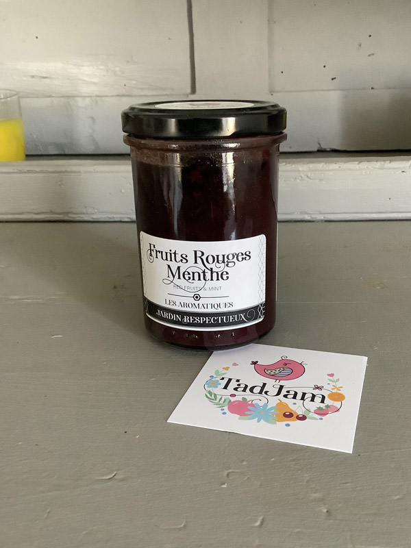 Confiture fruits rouges menthe